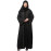 Nazneen  Both front shoulder to bottom , Sleeves and Hijab Stone Hand Embroidered with inner Cardigan Style Abaya with Hijab