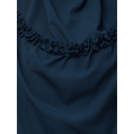 Nazneen Frill around shoulder, Triangle instant ready to wear tie at back Trendy Hijab