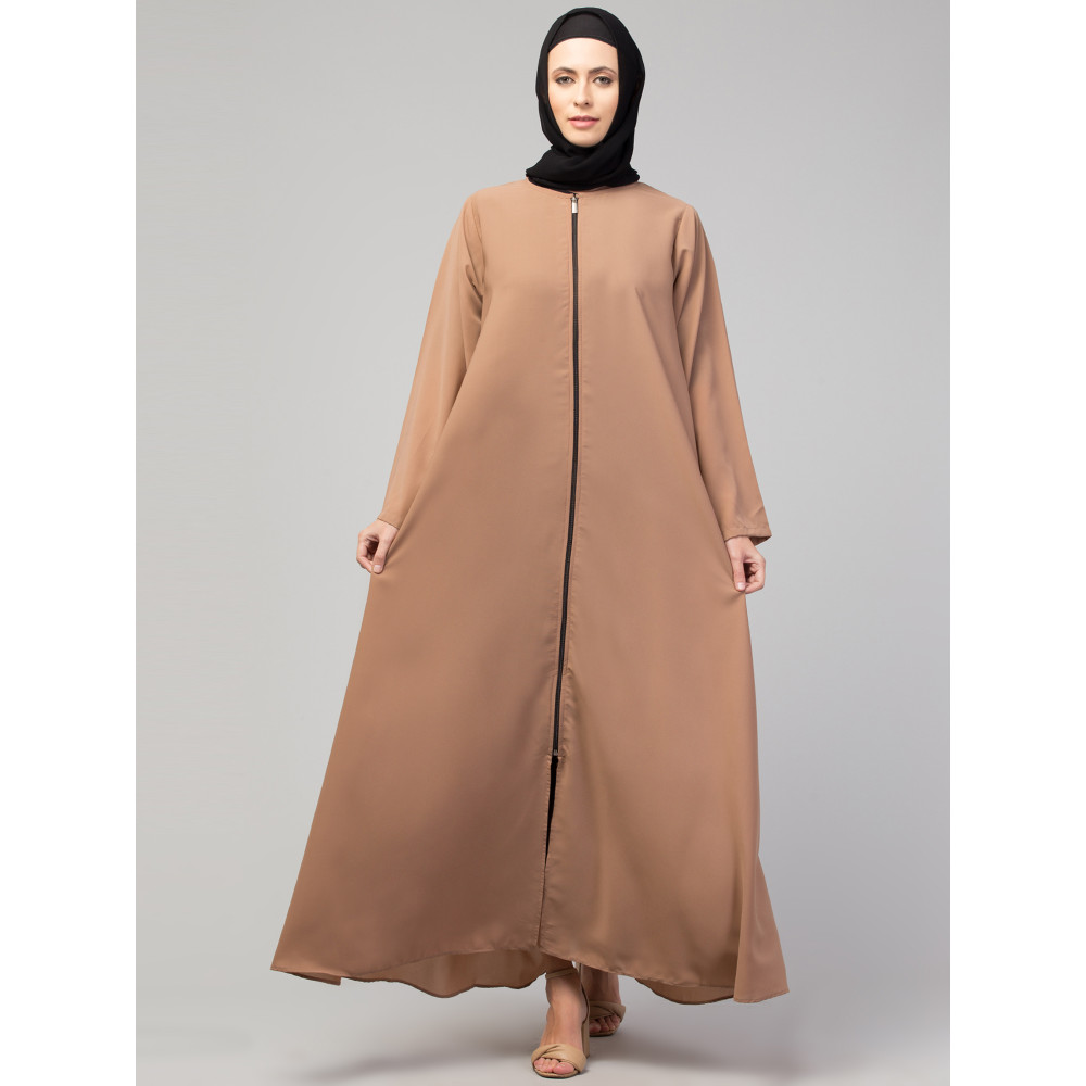 Nazneen front open with Zip Daily wear Basic Abaya/ Burqa/ Naqab