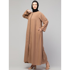 Nazneen front open with Zip Daily wear Basic Abaya/ Burqa/ Naqab