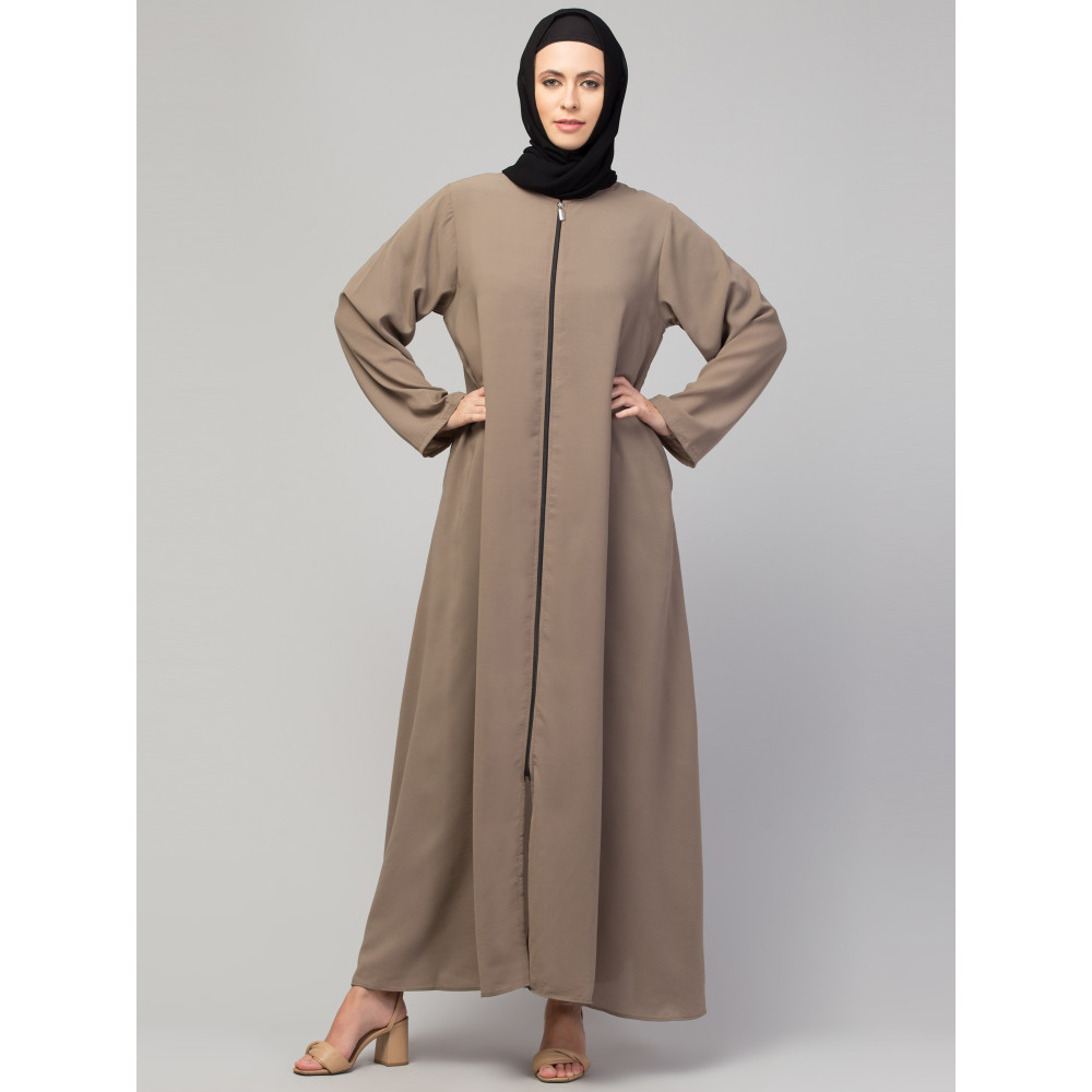 Nazneen front open with Zip Daily wear Basic Abaya/ Burqa/ Naqab