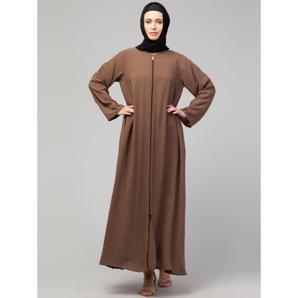 Nazneen front open with Zip Daily wear Basic Abaya/ Burqa/ Naqab