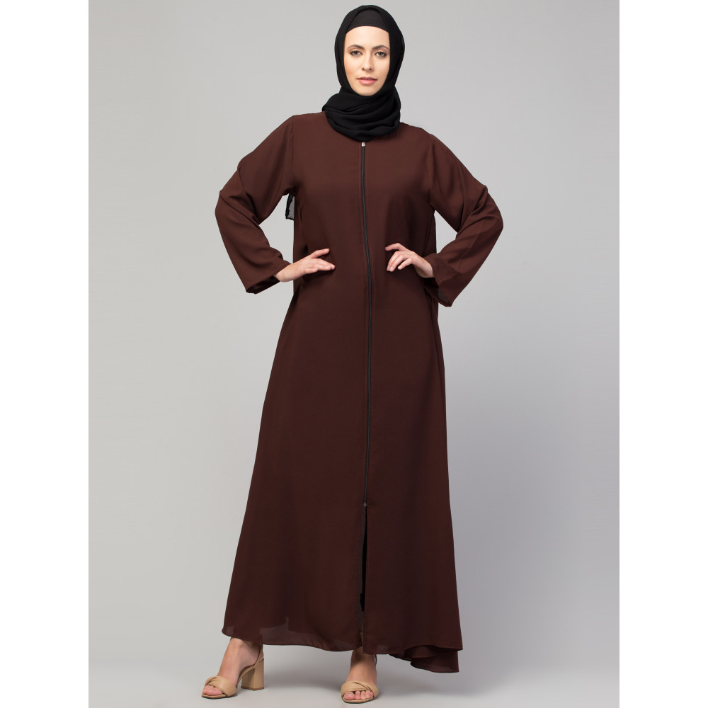 Nazneen front open with Zip Daily wear Basic Abaya/ Burqa/ Naqab