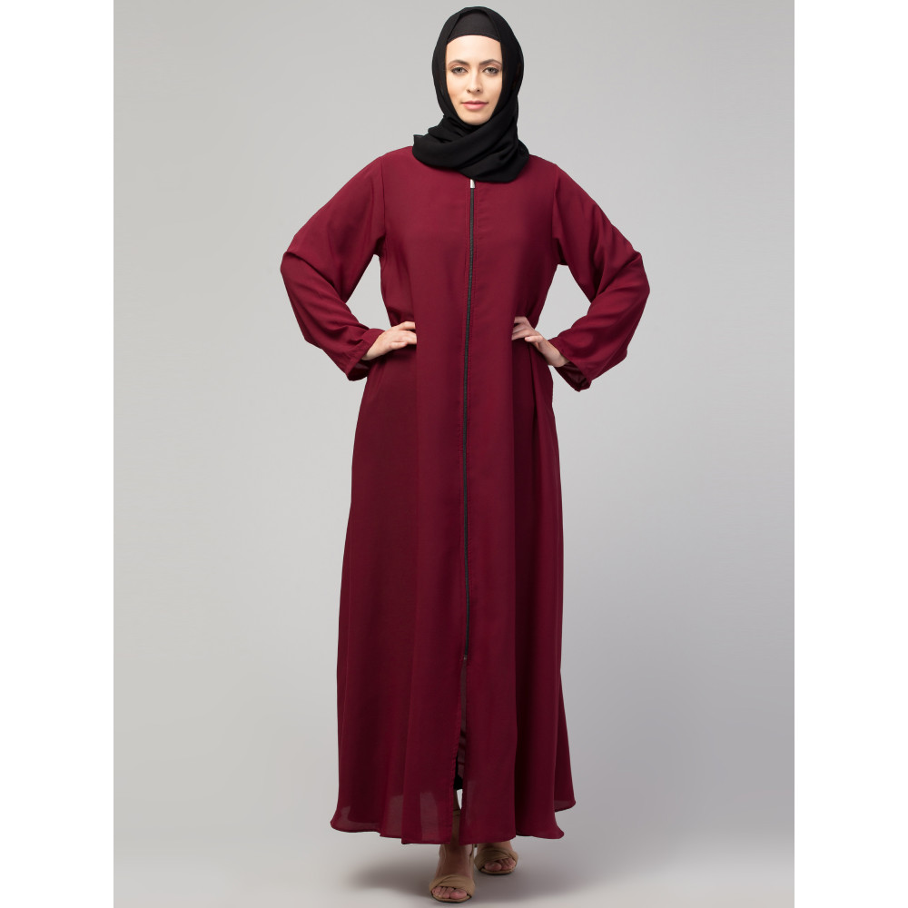 Nazneen front open with Zip Daily wear Basic Abaya/ Burqa/ Naqab