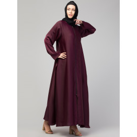 Nazneen front open with Zip Daily wear Basic Abaya/ Burqa/ Naqab