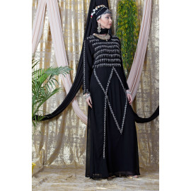 Nazneen Hand embroidered Party Abaya