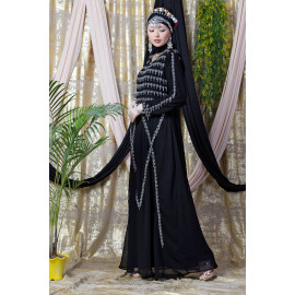 Nazneen Hand embroidered Party Abaya