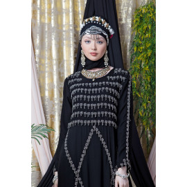 Nazneen Hand embroidered Party Abaya