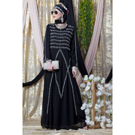 Nazneen Hand embroidered Party Abaya