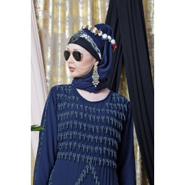 Nazneen Hand embroidered Party Abaya