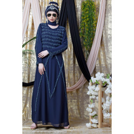 Nazneen Hand embroidered Party Abaya