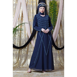 Nazneen Hand embroidered Party Abaya