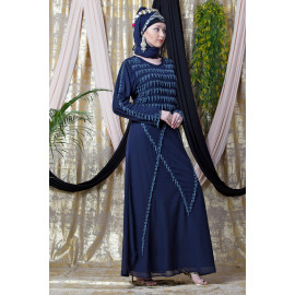 Nazneen Hand embroidered Party Abaya