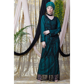 Nazneen Full Hand embellished Party Abaya