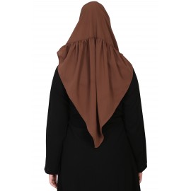 Nazneen Frill around shoulder, Triangle instant ready to wear tie at back Trendy Hijab