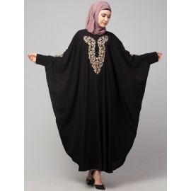 Nazneen Neck and Sleeve Embroidery with Cuff free Size  Kaftan