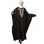 Naznee Neck and Sleeve Embroidery with Cuff free Size  Kaftan