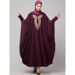 Naznee Neck and Sleeve Embroidery with Cuff free Size  Kaftan