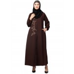 Nazneen Front Open one side Thread embroidery  Casual Abaya