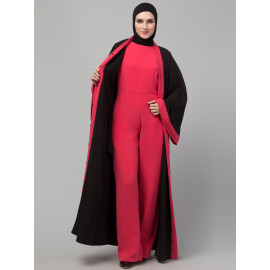 Nazneen jumpsuit and shrug contemporary Abaya set