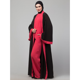 Nazneen jumpsuit and shrug contemporary Abaya set