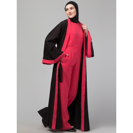 Nazneen jumpsuit and shrug contemporary Abaya set