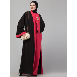 Nazneen jumpsuit and shrug contemporary Abaya set