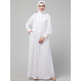 Nazneen Hidden Placket front open casual Abaya