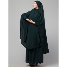 Nazneen 3 pcs set of Abaya Khimer and Nose piece