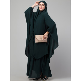 Nazneen 3 pcs set of Abaya Khimer and Nose piece