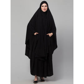 Nazneen 3 pcs set of Abaya Khimer and Nose piece