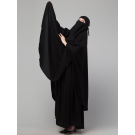 Nazneen 3 pcs set of Abaya Khimer and Nose piece