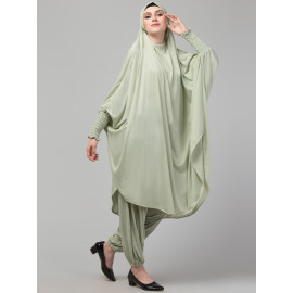 NAZNEEN SMOKING AT SLEEVE JERSEY KHIMER WITH HAREM PANT