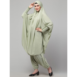 NAZNEEN SMOKING AT SLEEVE JERSEY KHIMER WITH HAREM PANT