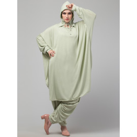 Nazneen Two piece set of Kaftan With Hood and Haram pant