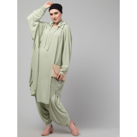 Nazneen Two piece set of Kaftan With Hood and Haram pant