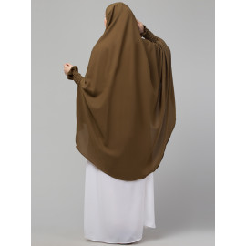 Nazneen stretchable smoking at wrist knee length Jilbab cum prayer khimar Hijab