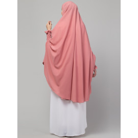 Nazneen stretchable smoking at wrist knee length Jilbab cum prayer khimar Hijab