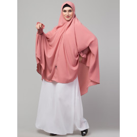 Nazneen stretchable smoking at wrist knee length Jilbab cum prayer khimar Hijab