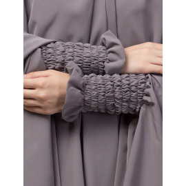 Nazneen stretchable smoking at wrist knee length Jilbab cum prayer khimar Hijab