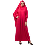 Nazneen Smoking Sleeve Tie at Back Ready To Wear Instant Full Size knits Jilbab/Naqab Hijab for Namaz hajj and Umrah