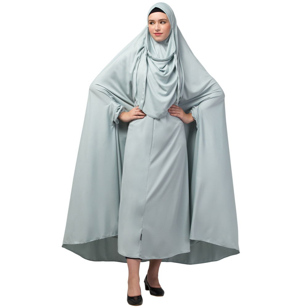 Nazneen Extra Nose Piece Head To Toe Free Size Jilbab Prayer hijab for hajj and Umrah