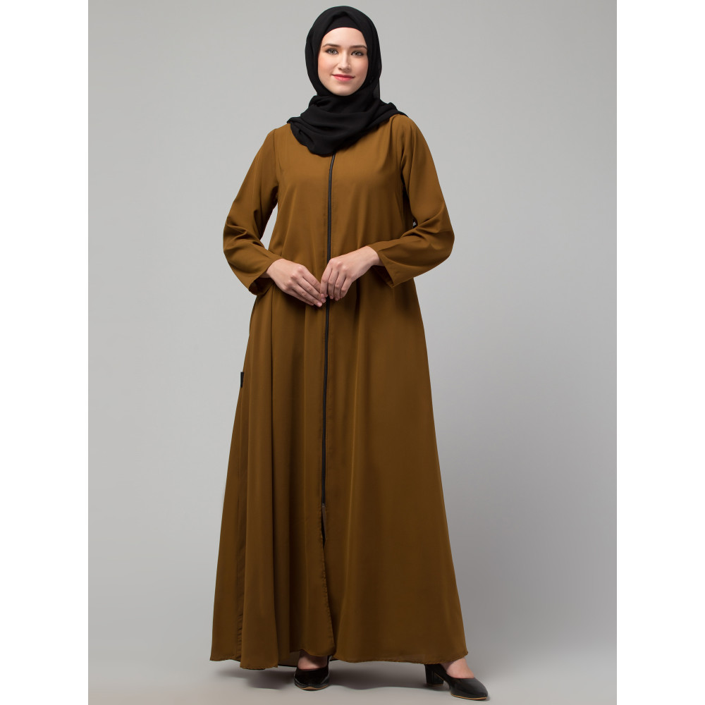 Nazneen front open with Zip Daily wear Basic Abaya/ Burqa/ Naqab