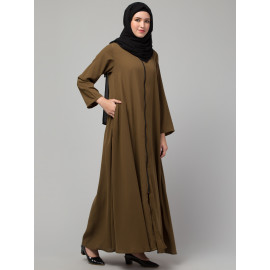 Nazneen front open with Zip Daily wear Basic Abaya/ Burqa/ Naqab