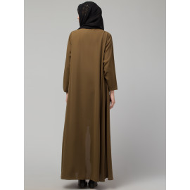 Nazneen front open with Zip Daily wear Basic Abaya/ Burqa/ Naqab