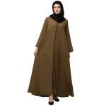 Nazneen front open with Zip Daily wear Basic Abaya/ Burqa/ Naqab