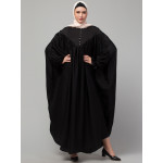 Nazneen Yoke and Gathered Front and Back Pleated sleeve Free size Kaftan abaya