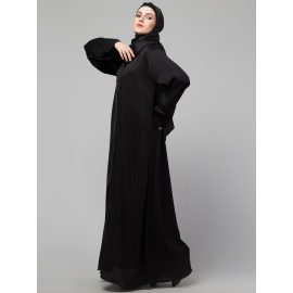 Nazneen coat collar hand embroidery  Abaya