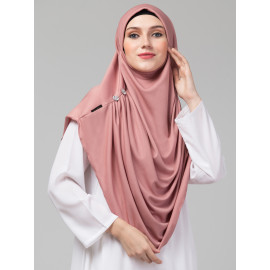 Nazneen front gather & pleated with Cristal stone ready to wear prayer Hijab 