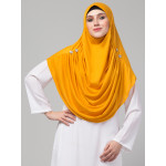 Nazneen front gather & pleated with Cristal stone ready to wear prayer Hijab 